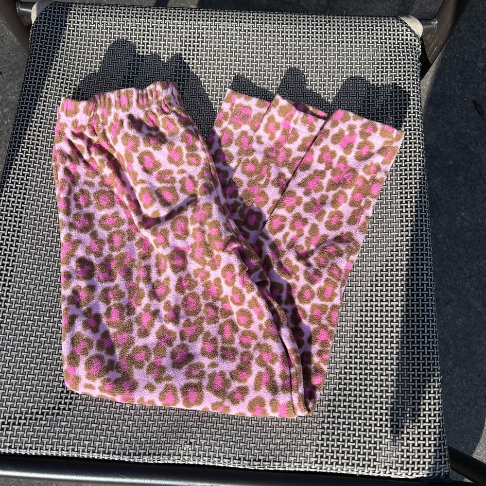 Old Navy Pink and Brown Kids Pajama Bottoms